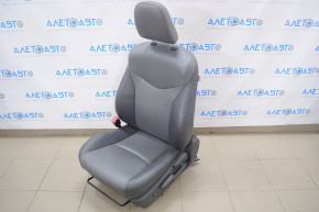 Driver's seat Toyota Prius V 12-14 without airbag, manual, leather dark gray