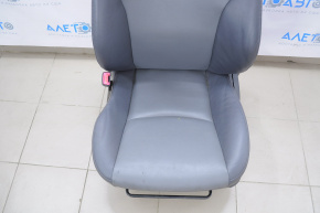 Driver's seat Toyota Prius V 12-14 without airbag, manual, leather dark gray
