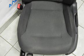 Driver's seat VW Jetta 11-16 USA without airbag, manual, cloth black with gray insert
