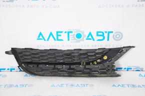 Left front bumper grille for VW Passat B7 12-15 USA without fog lights, with molding