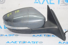 Right side mirror complete VW Passat b7 12-15 USA type as b7 5 pins, turn signal, graphite