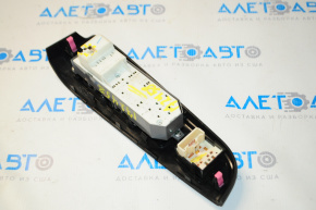 Front left window lift control Toyota Camry v50 12-14 usa with overlay, with mirror control, chip is broken