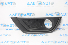 Bumper grille with overlay left Jeep Compass 17-21 black