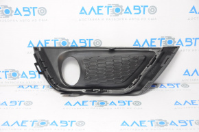 Bumper grille with overlay left Jeep Compass 17-21 black