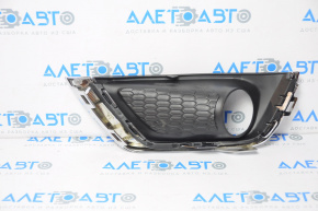 Bumper grille with overlay right Jeep Compass 17-21 chrome