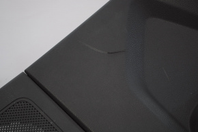 Door trim card rear right Ford Focus mk3 11-18 black with fabric insert under DIN, scratches rubbed