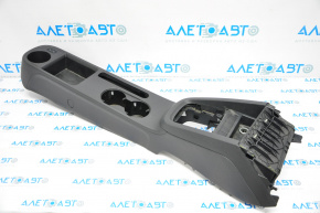 Central console armrest and cup holders VW Jetta 11-16 USA black without armrest
