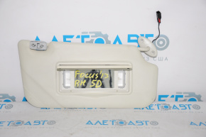 Right visor for Ford Focus mk3 11-18, 2 gray lights