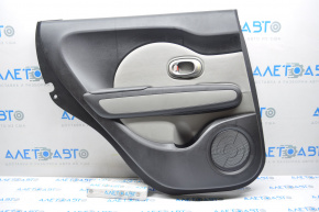 Door trim card rear left Kia Soul 14-19 black with gray insert cloth, armrest leather, scratch