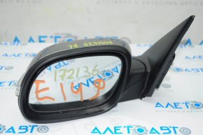 Left side mirror complete Kia Soul 14-19 6 pins, turn signal, silver