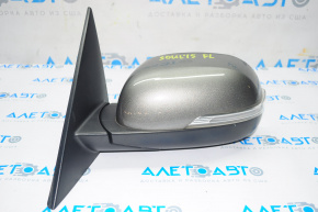 Left side mirror complete Kia Soul 14-19 6 pins, turn signal, silver