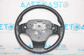 Naked steering wheel Toyota Camry v55 15-17 USA black leather red stitching