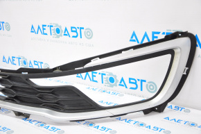 Lower grille front bumper Kia Optima 11-13 hybrid with chrome molding