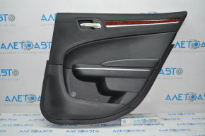 Door trim card rear right Chrysler 300 12-14 prerest black leather