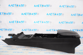 Central console armrest Ford Fusion mk5 13-16 leather black with red stitching