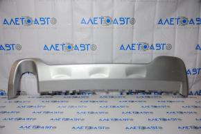 Rear bumper trim lower Jeep Cherokee KL 14-18 for 1 pipe silver