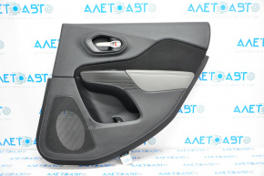 Door trim panel, rear right, Jeep Cherokee KL 14-18, black with gray insert
