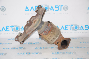 Exhaust manifold with catalytic converter for Kia Sorento 10-15 2.4, rusty