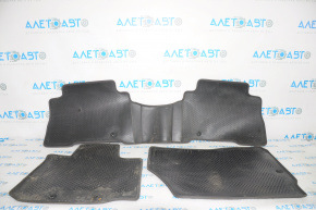 Set of floor mats for Kia Sorento 10-15, cloth, black, for cleaning