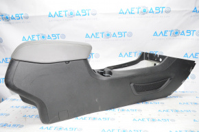 Jeep Cherokee KL 14-14 center console with armrest and cup holders, black, gray, armrest