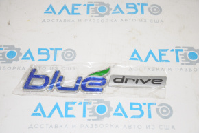 Emblem badge door front left Hyundai Sonata 11-15 blue drive