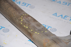 Muffler rear part with barrel Hyundai Sonata 11-15 hybrid dents