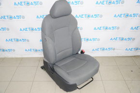 Passenger seat Hyundai Sonata 11-12 without airbag, mechanical, cloth gray