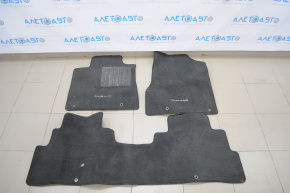 Set of floor mats for Nissan Murano z52 15-18 cloth black, burnt