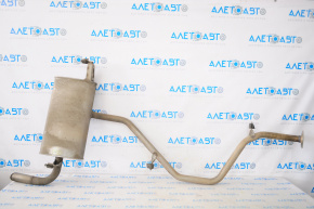 Rear muffler with barrel for Toyota Prius 50 16-22 FWD