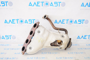Exhaust manifold with catalytic converter for Toyota Prius 50 16-21, with protection, rusty