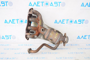 Exhaust manifold with catalytic converter for Toyota Prius 50 16-21, with protection, rusty