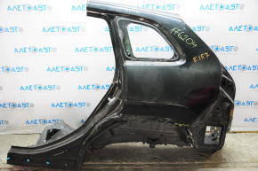 Quarter wing rear left Jeep Cherokee KL 14-23 black PXR bent arch