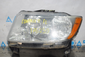 Headlight front left bare Jeep Compass 11-13 pre-rest light broken crepe, for polishing