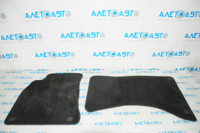 Set of floor mats for Audi A4 B8 08-16 black cloth