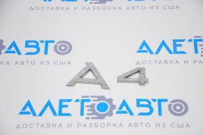 Emblem inscription A4 Audi A4 B8 13-16 rest sedan