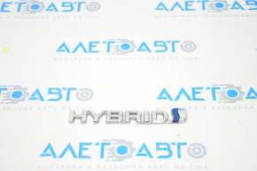 Emblem inscription "HYBRID" trunk door Toyota Prius 50 16-18