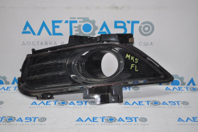 Ford Fusion mk5 13-16 front bumper grille, left, gloss, with fog lights