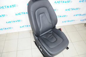 Passenger seat Audi A4 B8 13-16 without airbag, electric, leather black