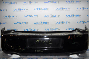 Rear bumper bare Chrysler 300 11-14 pre-rest without parking sensors black pressed