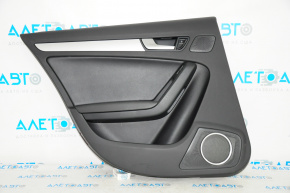 Door trim card rear left Audi A4 B8 13-16 rest black, sedan without curtain, broken fasteners