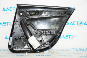 Door trim card rear left Audi A4 B8 13-16 rest black, sedan without curtain, broken fasteners