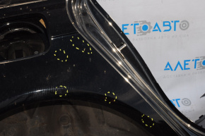 Quarter wing rear right Audi A4 B8 08-16 sedan, black, small bumps