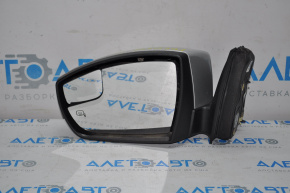 Left side mirror complete Ford Focus mk3 15-18 rest 6 pins, turn signal, heated, silver