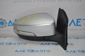 Right side mirror complete Ford Focus mk3 15-18 rest 8 pins, turn signal, heated, silver
