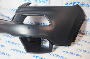 Front bumper bare upper part Jeep Cherokee KL 14-18 under parking sensors under plug hook tow under washer