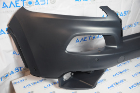 Front bumper bare upper part Jeep Cherokee KL 14-18 under parking sensors under plug hook tow under washer