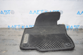Floor mat front left VW Passat b7 12-15 USA black, rubber, WOLFSBURG EDITION