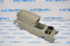 Rear console with armrest Chevrolet Volt 11-15 leather beige, worn