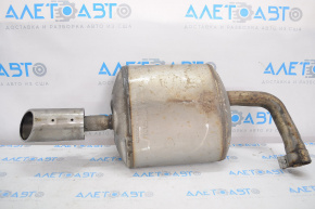 Rear muffler with barrel, right, Nissan Altima 13-15, with chrome tip