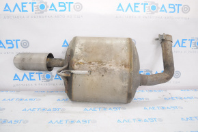 Rear muffler with barrel, right, Nissan Altima 13-15, with chrome tip